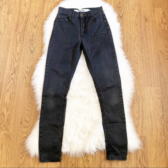 Brandy Melville Denim - Brandy Melville Black High Rise Skinny Jeans 40